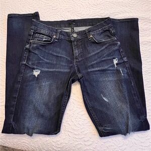 Edison women’s vintage distressed straight leg jeans- size 27